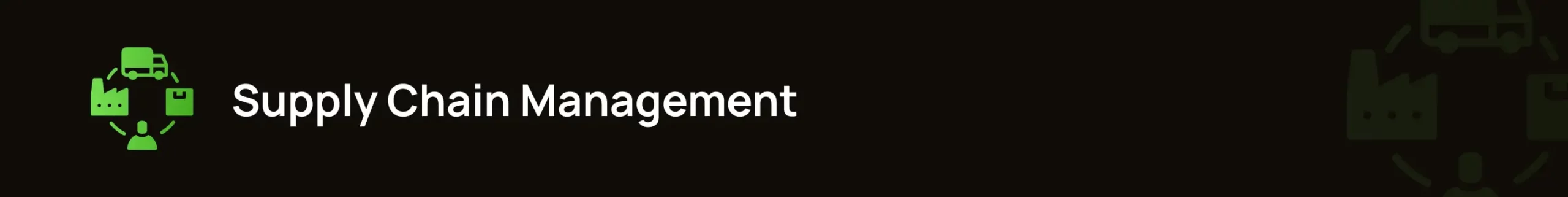 supply chain management