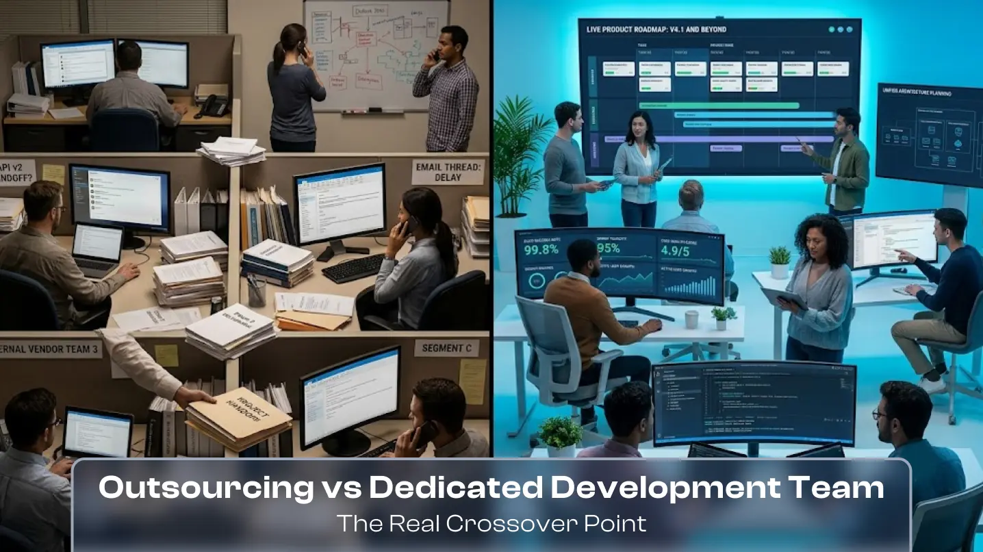 Outsourcing vs Dedicated Development Team The Real Crossover Point