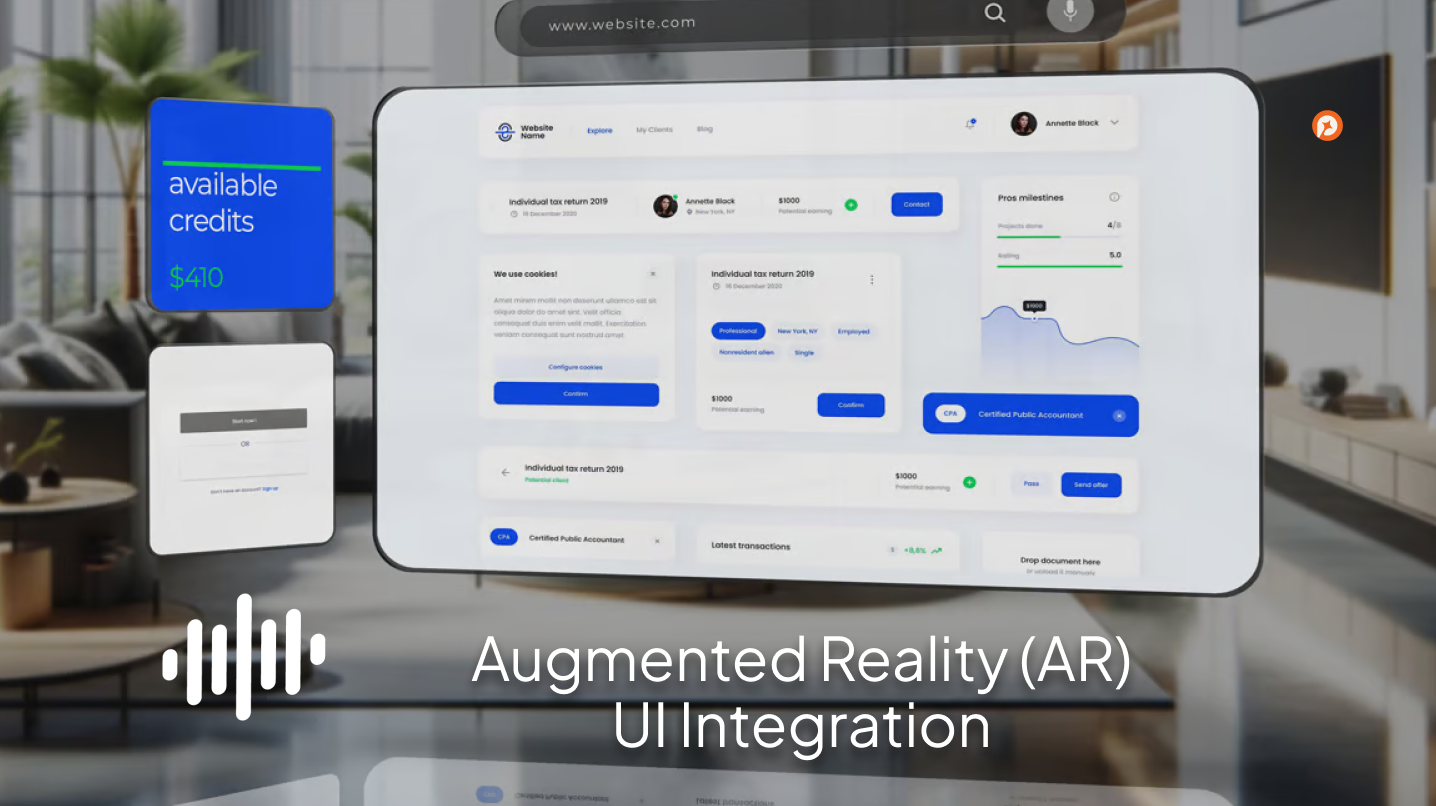 Augmented Reality (AR) UI Integration