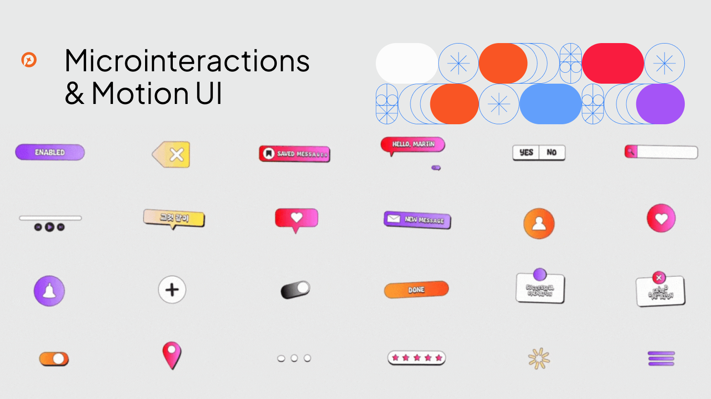 Microinteractions & Motion UI