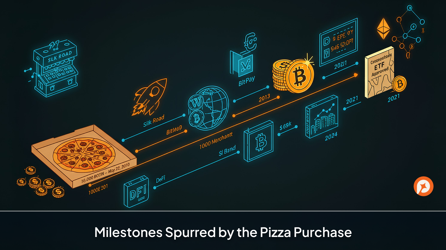 Milestones Spurred by the Pizza Purchase